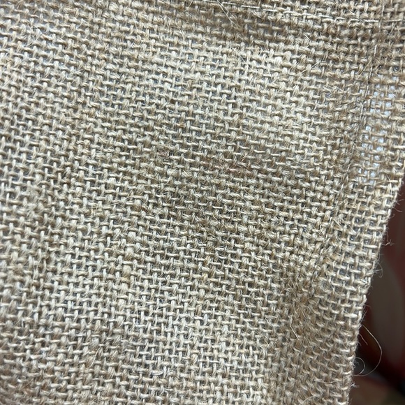 Jute Grocery/Beach Bag Tan/White Polka Dot - Picture 5 of 13